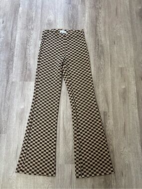 Urban Outfitters Checkerboard Pants - Brown & Beige